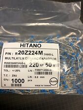 10 peças 0,22uF 50V 20% capacitor de cerâmica .22uF, 220 nF, 224 EUA comprar usado  Enviando para Brazil