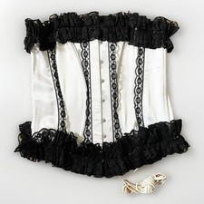 Boned laced corset for sale  SKIPTON