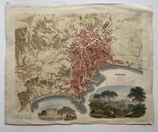 Antica incisione acciaio usato  Marano di Napoli