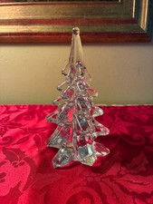 Árvore de Natal tampo de mesa de vidro transparente vintage - 6" de altura comprar usado  Enviando para Brazil
