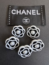 Chanel camelia buttons for sale  PURFLEET-ON-THAMES