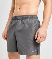 Shorts de natação Nike Swim Essential masculino cinza malha forrada 5" vôlei, tamanho grande comprar usado  Enviando para Brazil