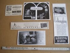 Alte papierwerbungen radioger� gebraucht kaufen  Karlsruhe