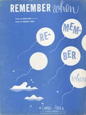 Remember sheet music for sale  Birmingham