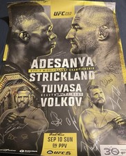 Ufc 293 signed for sale  DUNDEE