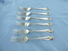 UM ANTIGO CONJUNTO DE SEIS GARFOS DE SOBREMESA INGLESES ANTIGOS DE PRATA ESTERLINA SHEFFIELD 1925. comprar usado  Enviando para Brazil