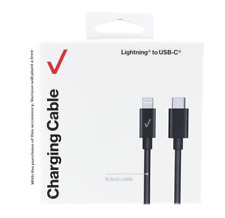 Cabo conector Verizon USB C para 8 pinos 1,8 metro 6 pés preto para iPhone, usado comprar usado  Enviando para Brazil