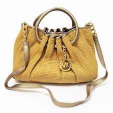 Bolsa satchel Michael by Michael Kors palha natural comprar usado  Enviando para Brazil