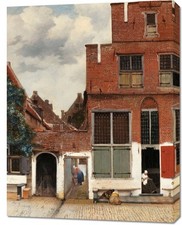 Obraz 70x90cm The Little Street, Vermeer Vintage do Salonu na sprzedaż  PL