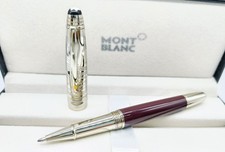 Caneta esferográfica luxuosa Montblanc Meisterstuck marrom+corpo prata tinta preta comprar usado Caneta esferográfica luxuosa Montblanc Meisterstuck marrom+corpo prata tinta preta comprar usado  Enviando para Brazil