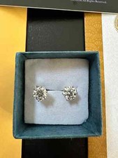 2ct moissanite earrings for sale  GLASGOW
