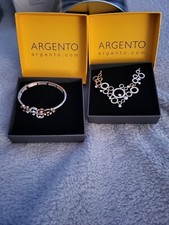 Argento bracelet necklace for sale  DENNY