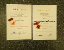 Ddr abzeichen urkunden gebraucht kaufen  Berlin