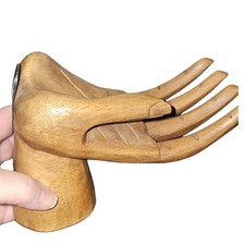 Carved wooden hand for sale  Oroville