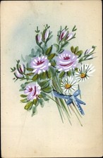 Handgemalt blumenstrauß blaue gebraucht kaufen  Berlin