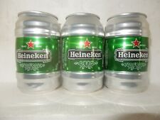 3 latas de cerveja em forma de barril HEINEKEN da HOLANDA para exportação (330 ml) vazias!! comprar usado  Enviando para Brazil