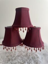 Burgundy fabric beaded for sale  Elk Grove Village