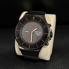 Relógio masculino SEIKO cronógrafo importado reverso preto 100M resistente à água comprar usado  Enviando para Brazil