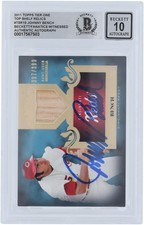 Johnny Bench Reds assinado 2011 Topps Tier One prateleira superior #TSR19 #/399 BAS 10 cartões comprar usado  Enviando para Brazil