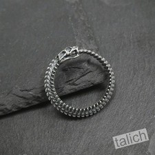 Anel antigo de prata esterlina 925 Ouroboros infinito osso de cobra ajustável exclusivo comprar usado  Enviando para Brazil