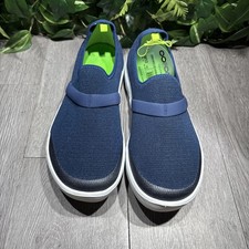 Oofos Oomg Low Mujer 12 Zapatos Recuperación Alivio del Dolor Terapéutico Cómodo Azul Marino, usado segunda mano  Embacar hacia Mexico