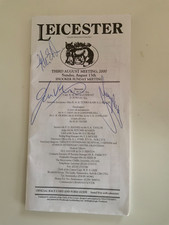 Signed programme snooker for sale  LEICESTER