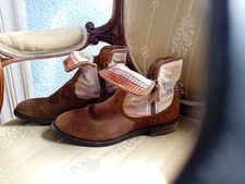 Boots wildleder stoff gebraucht kaufen  Schwelm