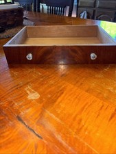 Antiga gaveta de madeira de mogno com detalhe de gaveta aplainada à mão 9,25x12x2 1/8 comprar usado  Enviando para Brazil