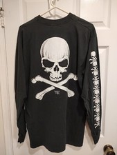 Usado, Camiseta manga longa vintage original caveira e ossos cruzados 1991 moda vítima GG comprar usado  Enviando para Brazil