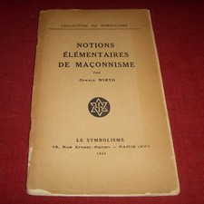 Oswald wirth notions d'occasion  Blain