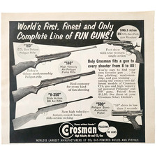 1961 Crosman Air Rifles Advertisement Armas de Fogo Vintage Caça CO2 DWF28 comprar usado  Enviando para Brazil