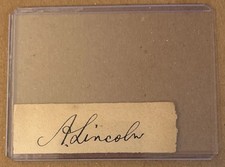 Abraham lincoln autograph for sale  San Diego