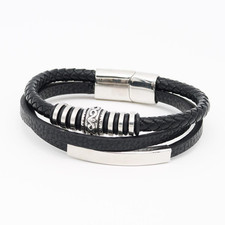 Herrenarmband leder trio gebraucht kaufen  Göllheim