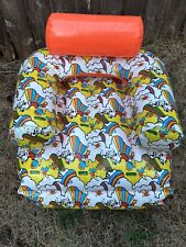 Cadeira inflável vintage Peter Max, cadeira de piscina flutuante psicodélica 1969, HTF comprar usado  Enviando para Brazil