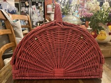 Pretty pink wicker for sale  DOWNHAM MARKET