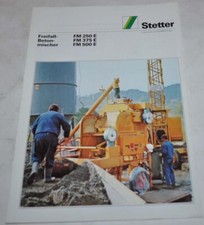 Schwing Stetter Betoniarka Brochure Broszura Broszura na sprzedaż  PL