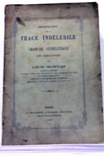 Używany, LIVRE ANCIEN MONTAZ TRACE DU CHANCRE SYPHILITIQUE 1880 na sprzedaż  Wysyłka do Poland