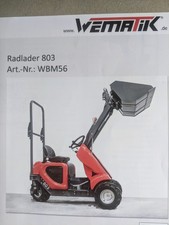 Wematik dreirad radlader gebraucht kaufen  Günzburg