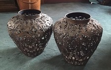 Metal cutwork vase for sale  Alma