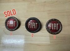 Vintage Original FIAT Emblema de Grinalda de Esmalte Milano 1966-82 124 Spyder X19 comprar usado  Enviando para Brazil