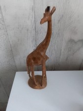 Wooden giraffe ornament for sale  BRIDGWATER