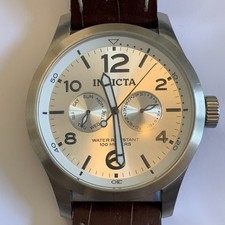 Relógio de quartzo INVICTA I-Force #0765 mostrador tom prata aço inoxidável 48 mm, usado comprar usado  Enviando para Brazil
