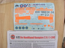 Airfix havilland vampire for sale  DALKEITH