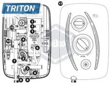 Triton t80z shower for sale  GLASGOW