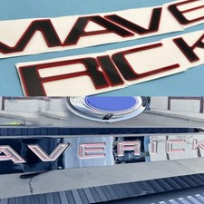 Emblemas 3D preto vermelho contorno tampa traseira inserção letras para 2022-2024 Maverick, usado comprar usado  Enviando para Brazil
