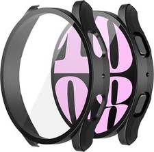 Hülle für Samsung Galaxy Watch 6 40mm / 44mm Schutzglas Case Display Panzerfolie comprar usado  Enviando para Brazil