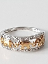 Silver gilt diamond for sale  TELFORD