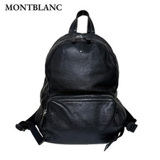 Mochila Montblanc mochila mochila bolsa de dia couro preta edição limitada alta qualidade, usado comprar usado  Enviando para Brazil