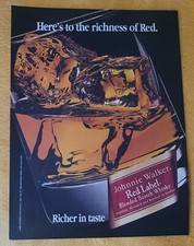 1993 Vintage Johnnie Walker Red Label Uísque Escocês On The Rocks 8x11" Anúncio Impresso comprar usado  Enviando para Brazil