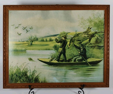Tableau scene chasse d'occasion  Villers-Bocage